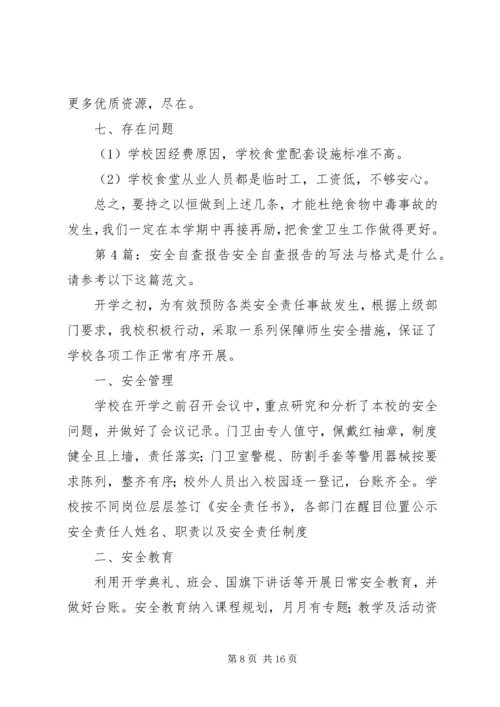 安全自查报告（精选5篇）.docx