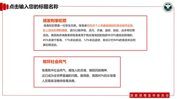 青少年预防不良行为禁毒教育PPT课件