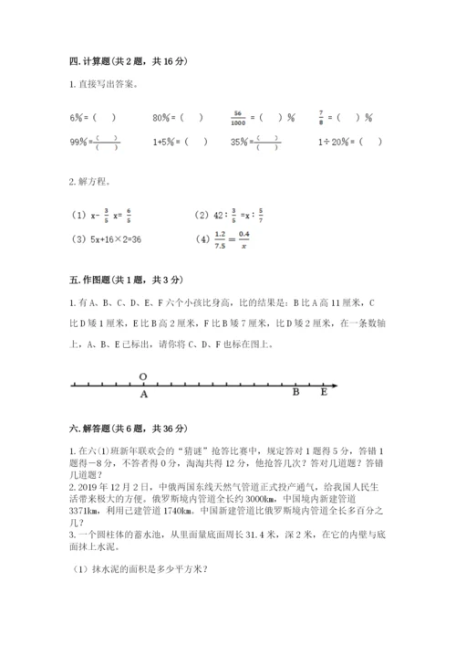小升初六年级期末试卷及参考答案【突破训练】.docx