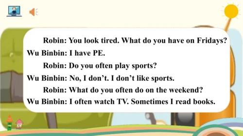 Unit 2 My week Part B Read and write课件（共17张PPT，内嵌音