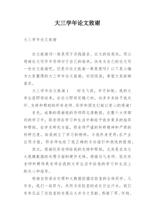 大三学年论文致谢.docx