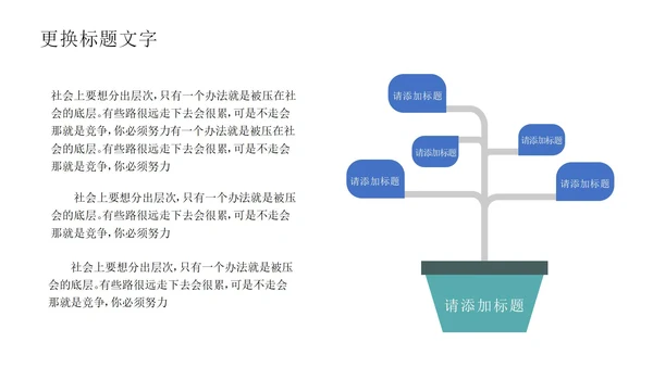 白底几何形状总结汇报述职PPT模板