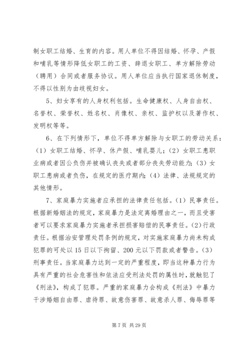 学习《妇女儿童权益保障法》心得体会[推荐五篇].docx