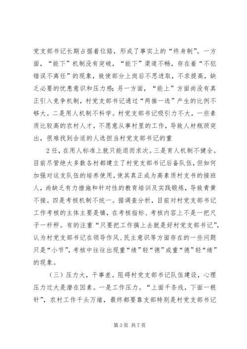 某镇关于村级党组织队伍建设经验做法及建议汇报五篇范文 (4).docx