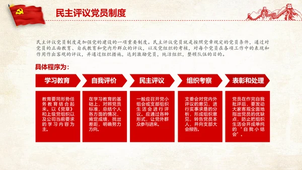 党支部党务工作党建知识培训党课PPT模板