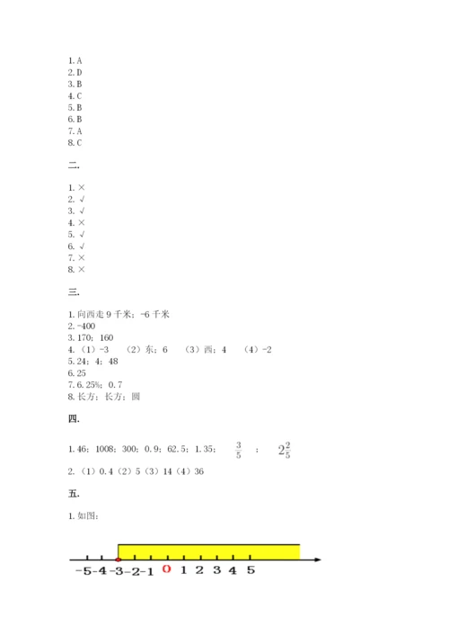 浙江省宁波市小升初数学试卷带答案（满分必刷）.docx