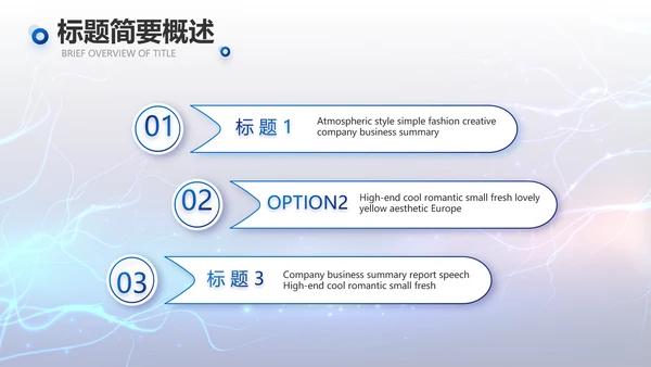 蓝色科技项目汇报商务动态PPT