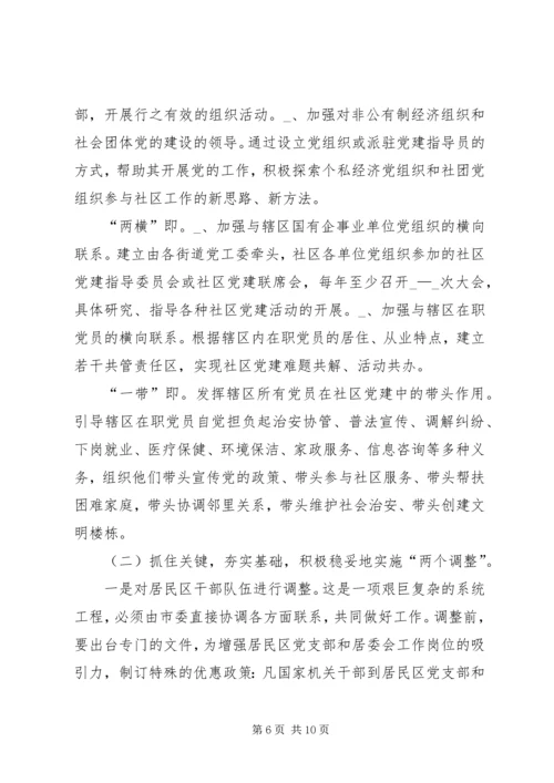 新形势下的街道社区党建工作调查 (4).docx