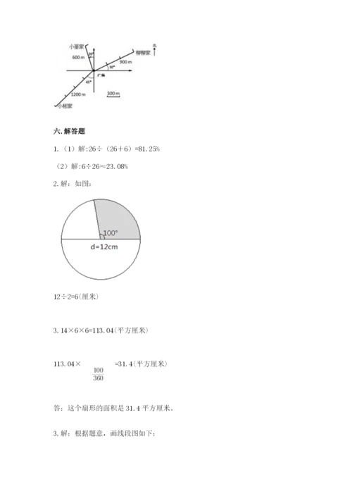 2022六年级上册数学期末测试卷附完整答案【必刷】.docx