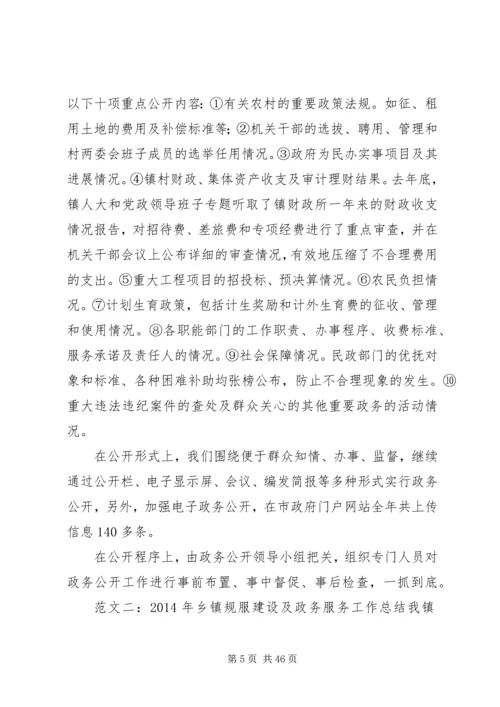 乡镇政务服务工作总结.docx