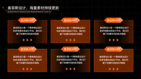 科技风黑橙色毕业论文答辩PPT