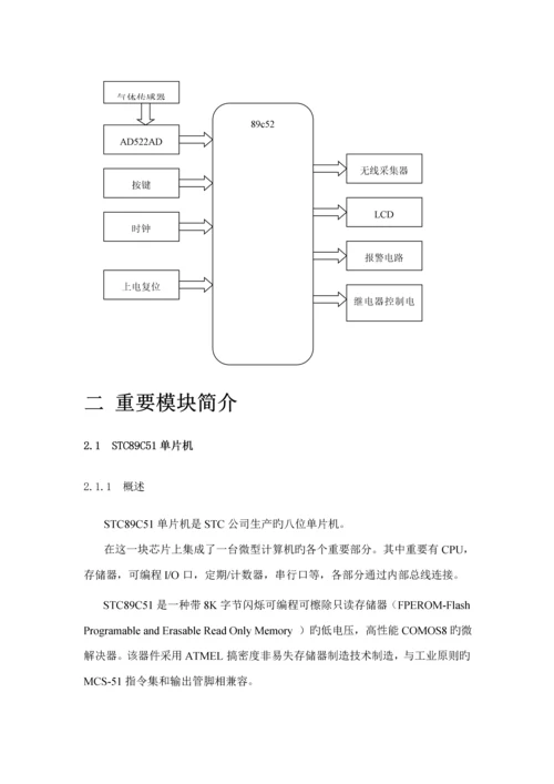 基于微机设计的天然气检测基础系统.docx