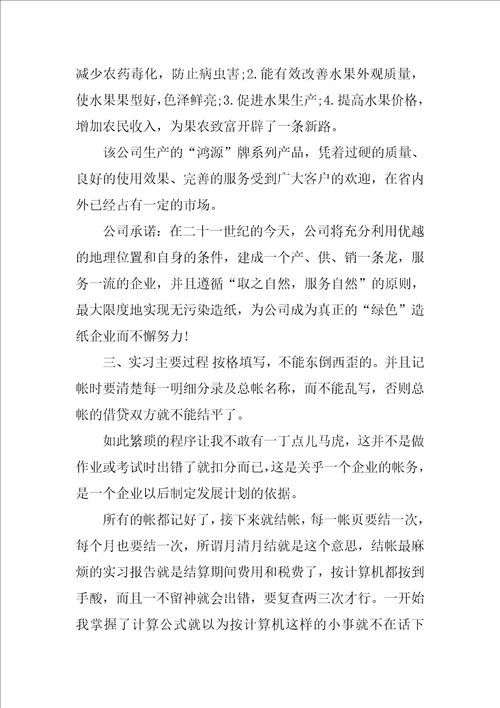 公司会计电算化实习报告