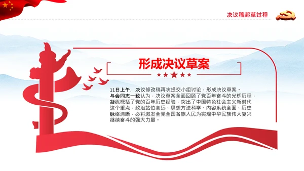党的百年奋斗史成就经验历史决议制定背景PPT