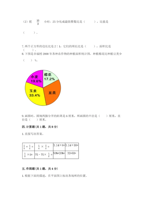 小学六年级上册数学期末测试卷附参考答案【模拟题】.docx