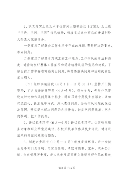 妇幼保健院作风大整顿活动实施方案.docx