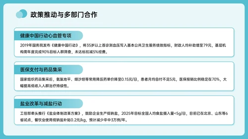 绿色插画风全国高血压日主题PPT模板
