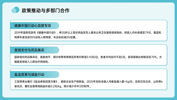 绿色插画风全国高血压日主题PPT模板