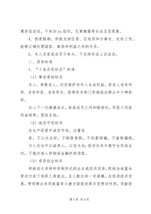 街道办事处评选十佳农民活动方案 (7).docx