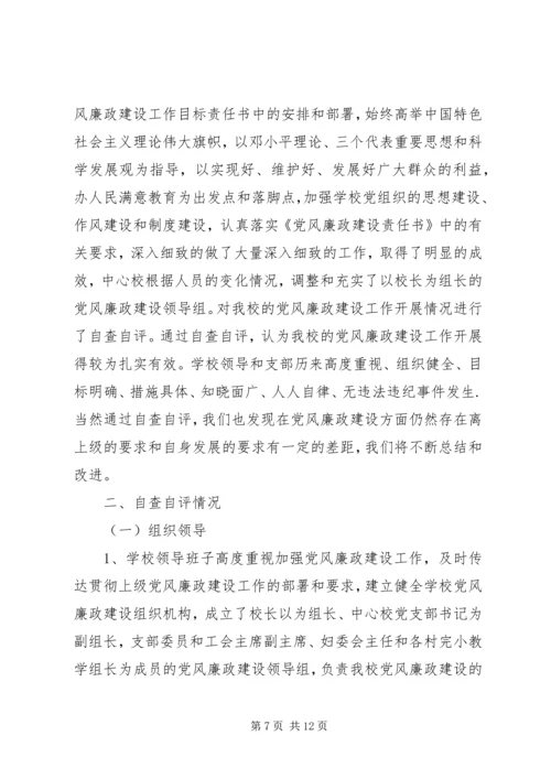 学院党风廉政建设自查报告【精选】.docx