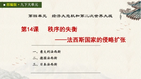 第14课 法西斯国家的侵略扩张  课件