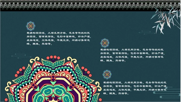中国风传统刺绣文化介绍PPT课件