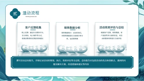 蓝色古风端午节促销活动策划PPT