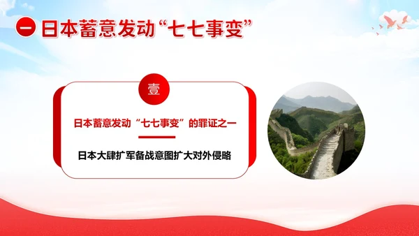 纪念七七事变卢沟桥事变86周年勿忘国耻班会PPT期末家长会