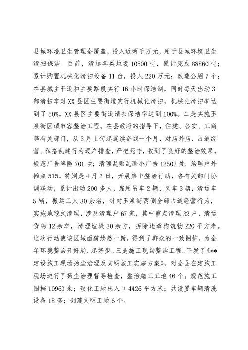 县住建局上半年工作总结