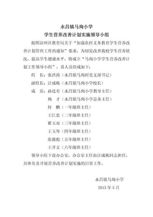 学生营养改善计划管理制度汇编.docx