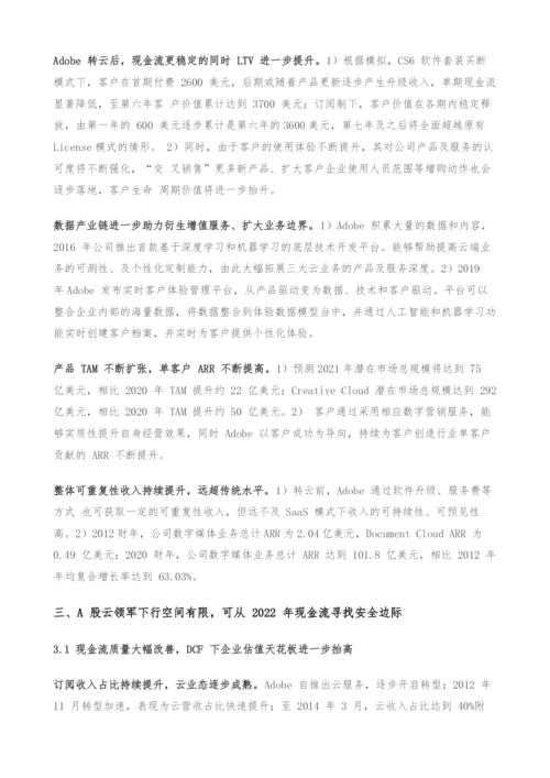 云计算产业专题研究报告-如何看云SaaS的安全边际.docx