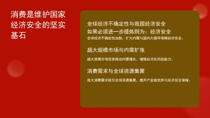 对于深刻认识消费的战略地位ppt课件