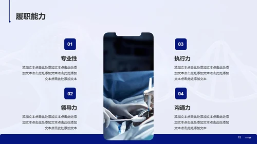 蓝色科技智能医疗研究竞聘述职PPT