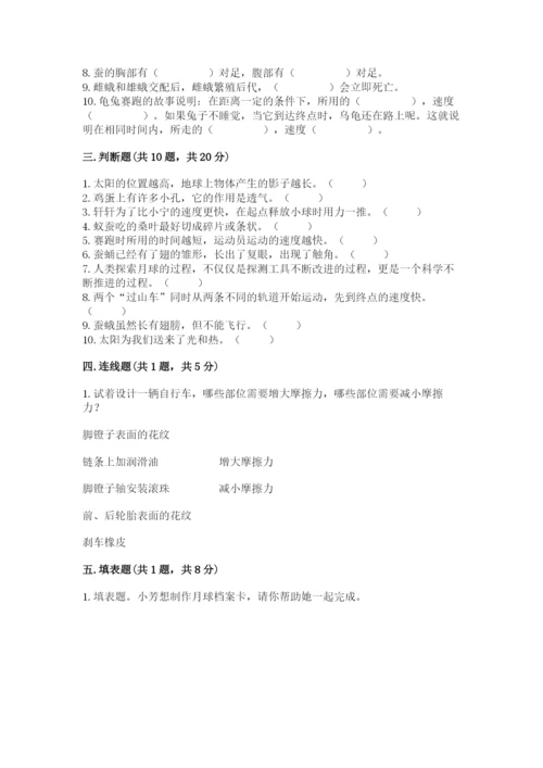 教科版科学三年级下册 期末测试卷精品【名师系列】.docx