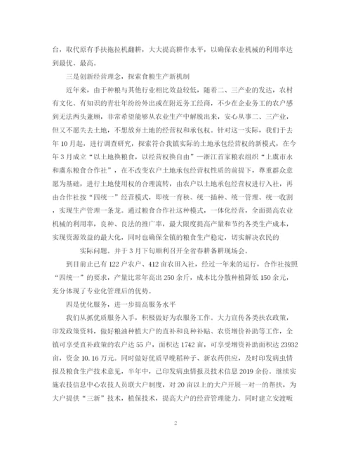 精编之某镇农业工作总结范文.docx