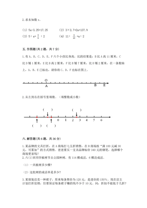 最新人教版六年级下册数学期末测试卷加下载答案.docx