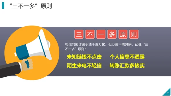 防范电信网络诈骗PPT模板