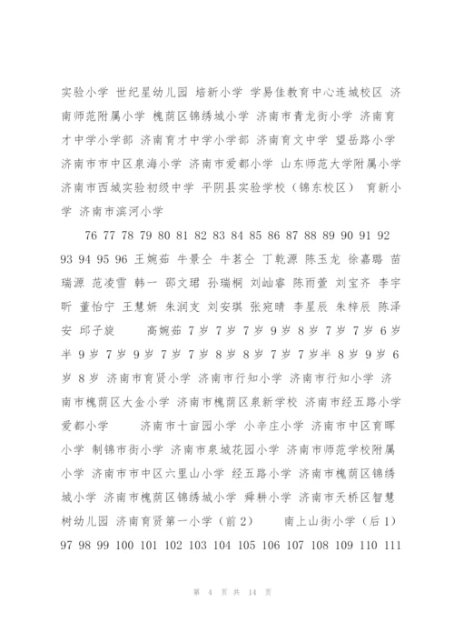 首届全少儿诗词诵读大赛济南赛区.docx