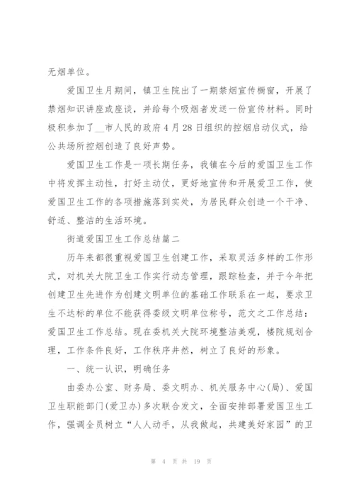 街道爱国卫生工作总结优秀范文.docx