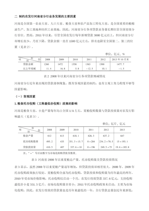 中国农业发展银行河南省分行的现状及发展.docx