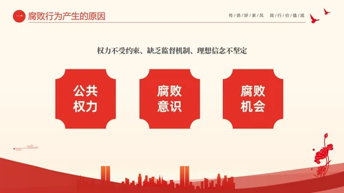 红色大气简约家庭助廉廉洁文化进家庭清廉治家PPT