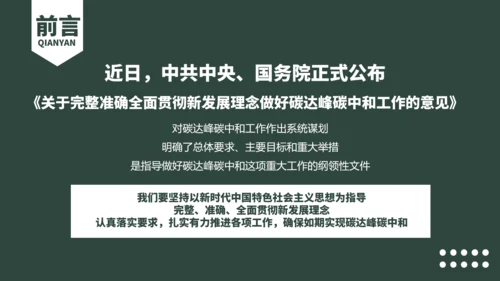 低碳经济碳达峰碳中和新理念PPT党课