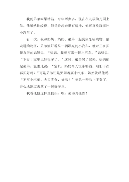 我的弟弟作文200字.docx