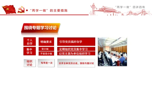 精讲解读两学一做四讲四有PPT