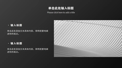 黑白工作总结汇报ppt模板