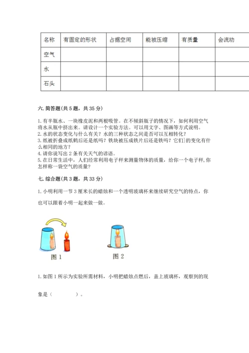 教科版三年级上册科学期末测试卷（考点梳理）.docx