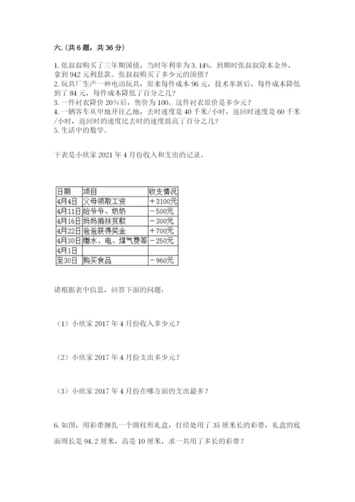 洛阳市小学数学小升初试卷（夺冠）.docx