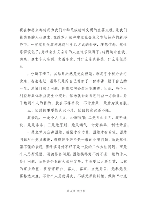 党员队伍中存在的几个问题.docx