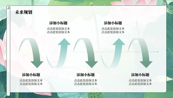 绿色荷叶小清新风大学生个人求职简历PPT模板