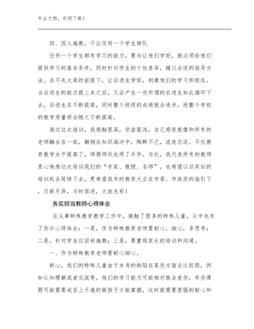 2023年务实担当教师心得体会例文27篇.docx